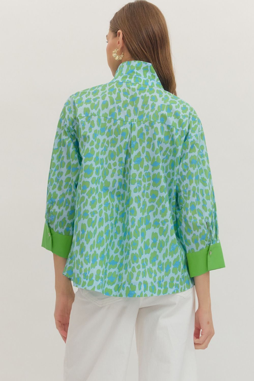 Green Leopard Botanical Entro Top