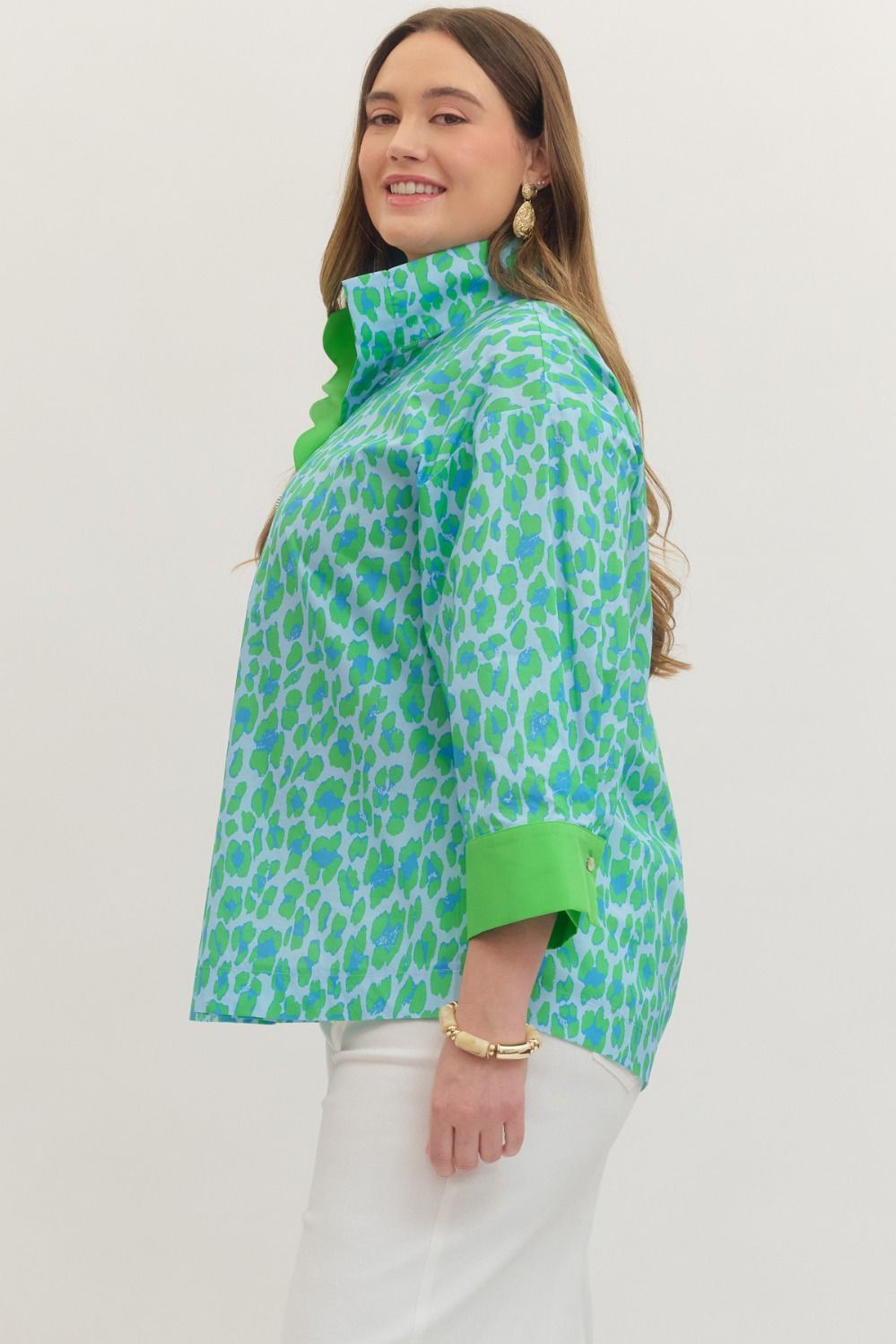 Green Leopard Botanical Entro Top
