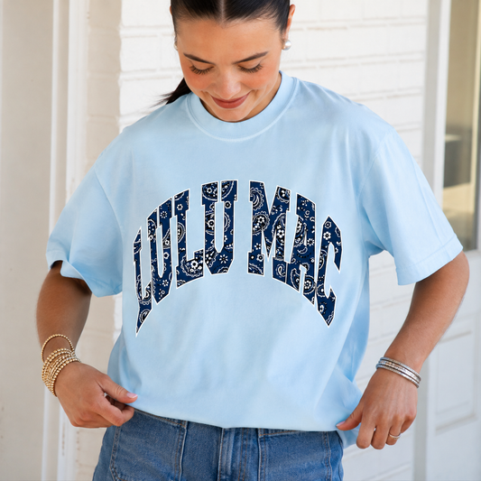 Lulu Mac Chambray Bandana Comfort Colors Tee
