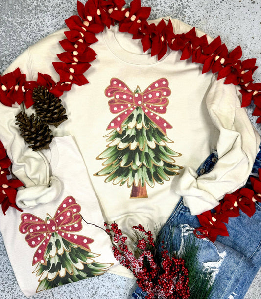 Vintage Christmas Tree Sweatshirt