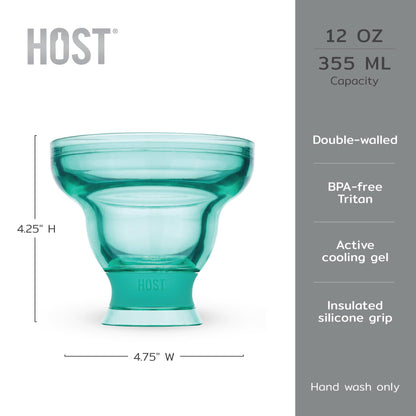 Margarita FREEZE Cooling Cup in Aqua Set of 2