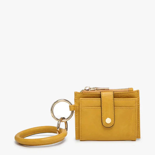 Sammie Mini Snap Mustard Wallet w/ Ring