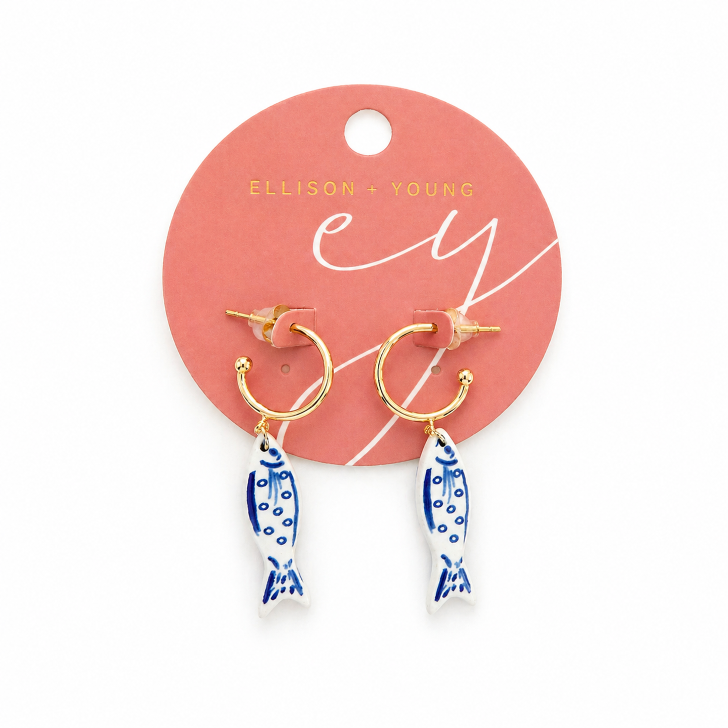 Harbor Blue Fish Dangle Earrings – Coastal Chic