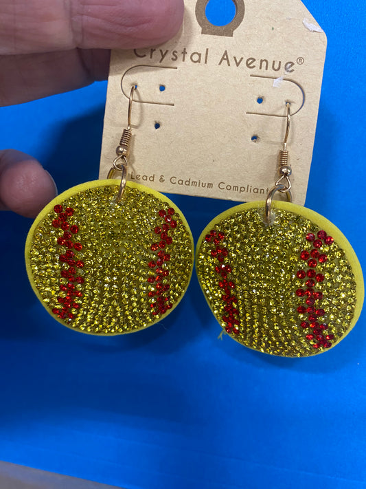 SOFTBALL EARRINGS