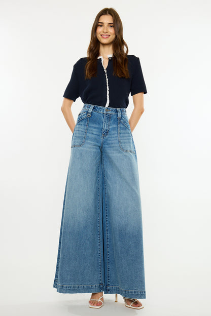 Kan Can USA High Rise Endless Wide Jeans #1767