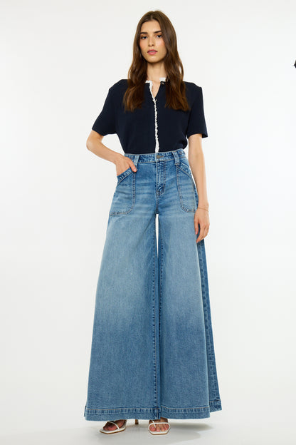 Kan Can USA High Rise Endless Wide Jeans #1767