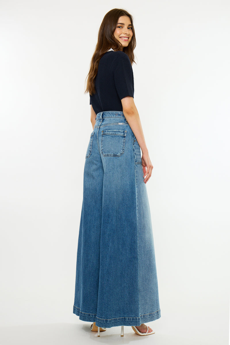 Kan Can USA High Rise Endless Wide Jeans #1767