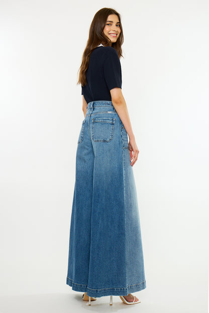 Kan Can USA High Rise Endless Wide Jeans #1767