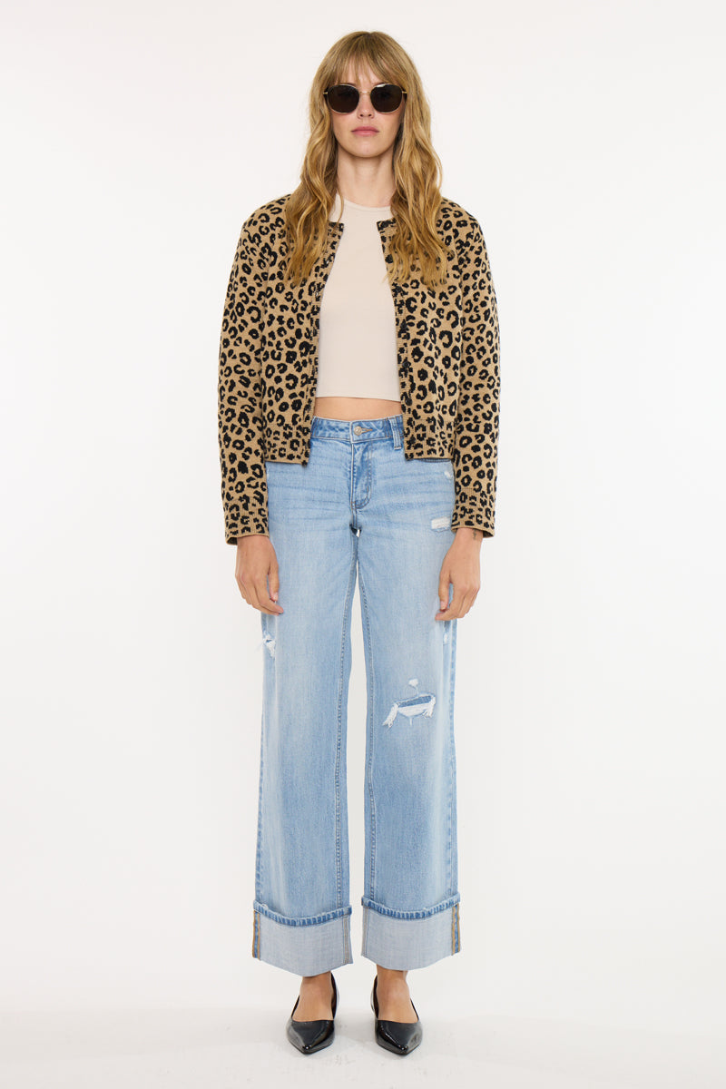 Kan Can USA Crater Low Rise Wide Leg Pant #20127