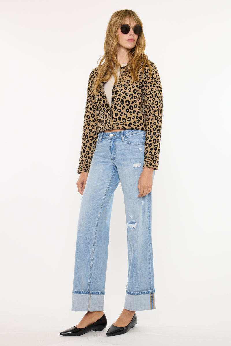 Kan Can USA Crater Low Rise Wide Leg Pant #20127