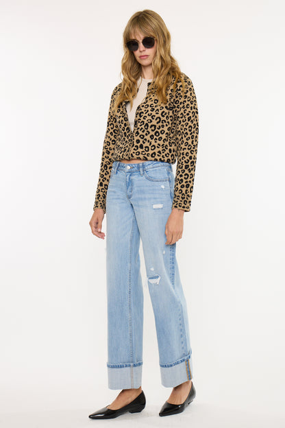 Kan Can USA Crater Low Rise Wide Leg Pant #20127
