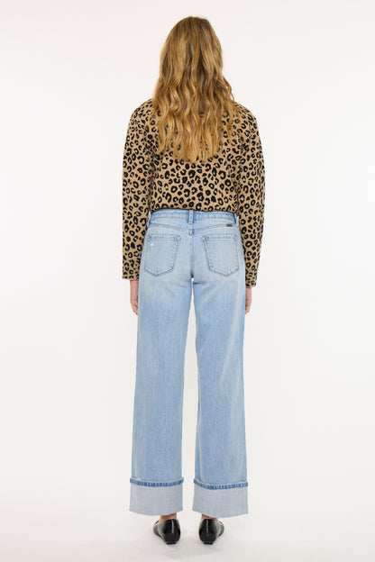 Kan Can USA Crater Low Rise Wide Leg Pant #20127