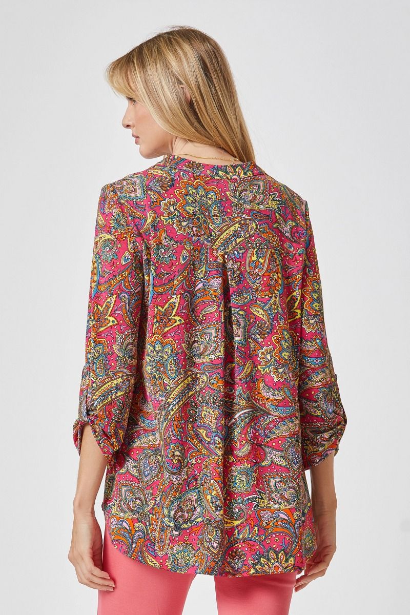 Dancing Embers Paisley Blouse