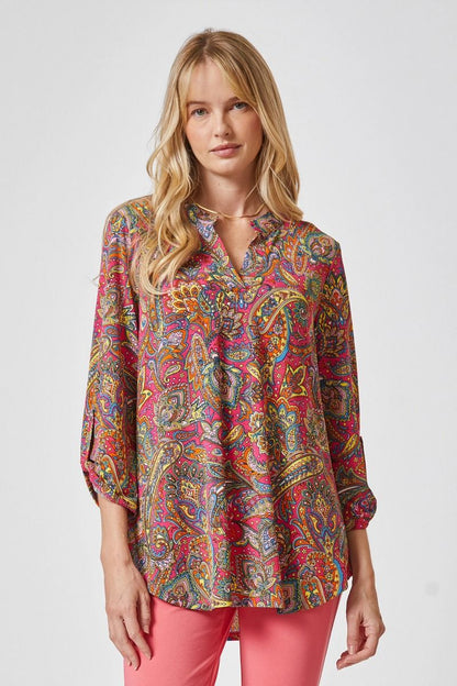 Dancing Embers Paisley Blouse