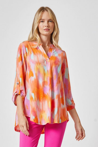 Citrus Got Real Apricot Blouse