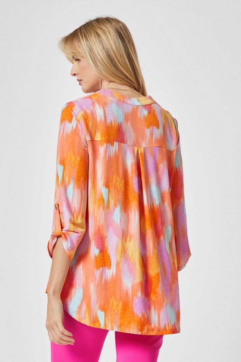 Citrus Got Real Apricot Blouse