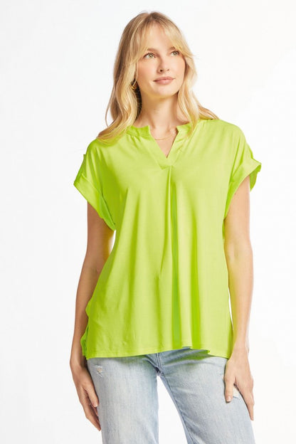 Simply the Zest Lime Green Blouse