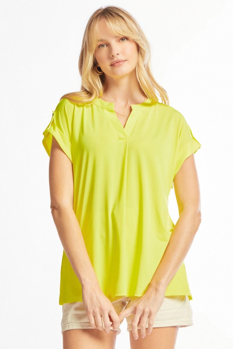 Sunny Side Up Neon Yellow Blouse