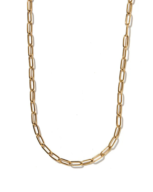 LINNY CO Necklace - Palmer Paperclip Gold