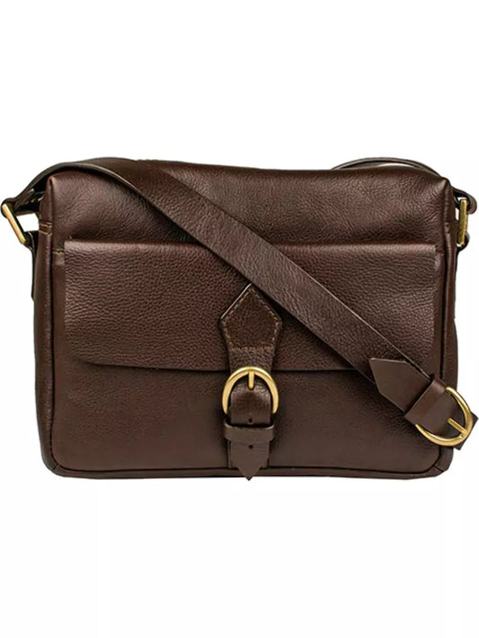 Leather Crossbody Handbag w/buckle