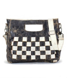 Bed|Stu Orchid Checkered Leather Satchel