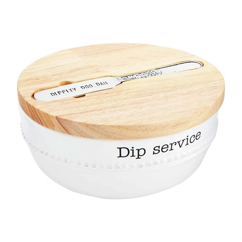 Mud Pie Dip Bowl With Lid Set