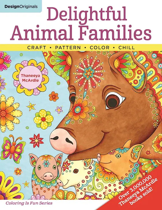Coloring Book - Delightful Animal Families