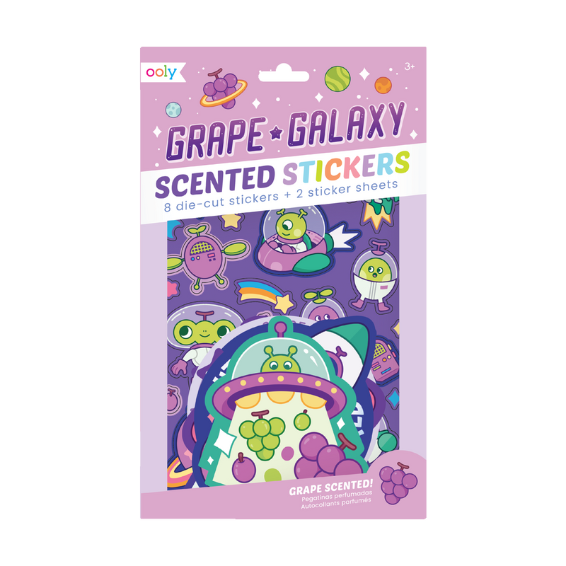 grape galaxy scented stickers