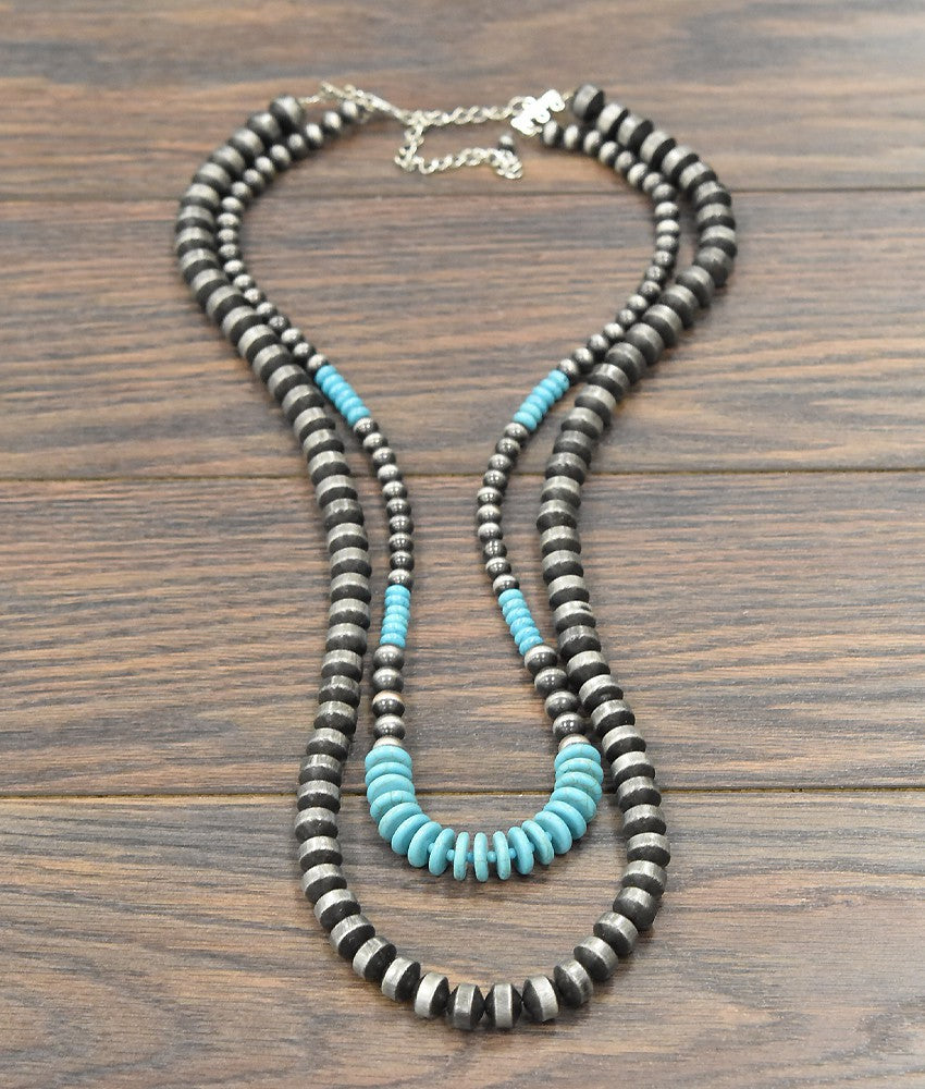 Large Navajo Necklace costume jewelry