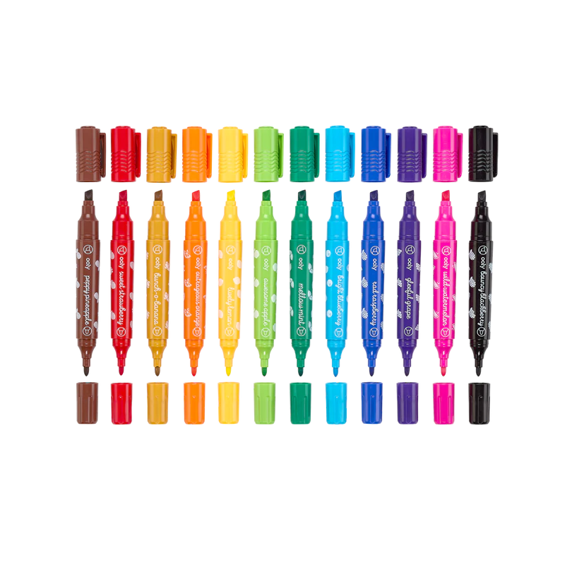 yummy yummy scented markers - set of 12
