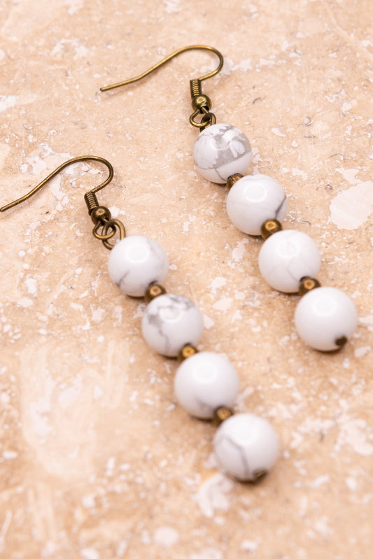 Mari Earrings White