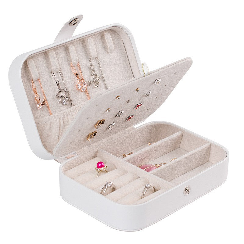 Rectangle Mini Jewelry Travel Box Organizer