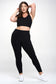 Sumptuous Buttery Soft Black Activewear Leggings with Pockets