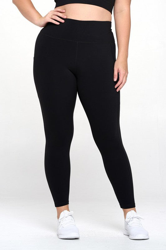 Sumptuous Buttery Soft Black Activewear Leggings with Pockets