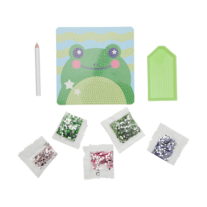 razzle dazzle diy gem art kit - funny frog