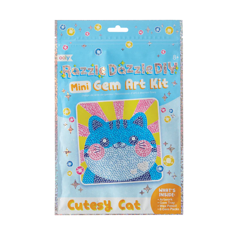 razzle dazzle diy gem art kit - cutesy cat