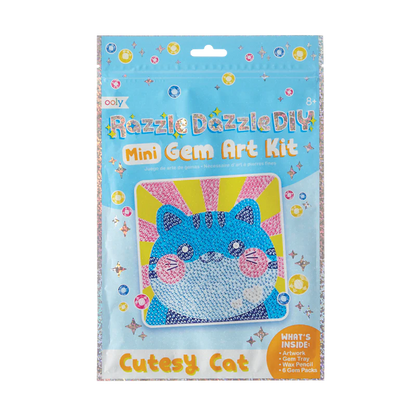 razzle dazzle diy gem art kit - cutesy cat