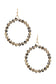 BEAD LINK ROUND EARRING