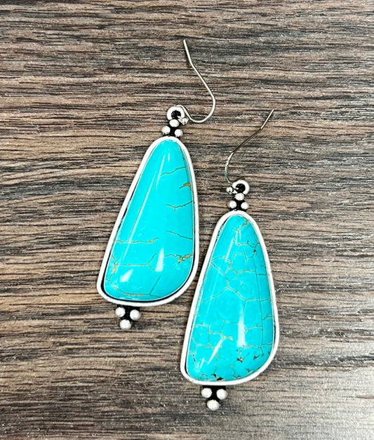 turquoise earrings costume jewelry