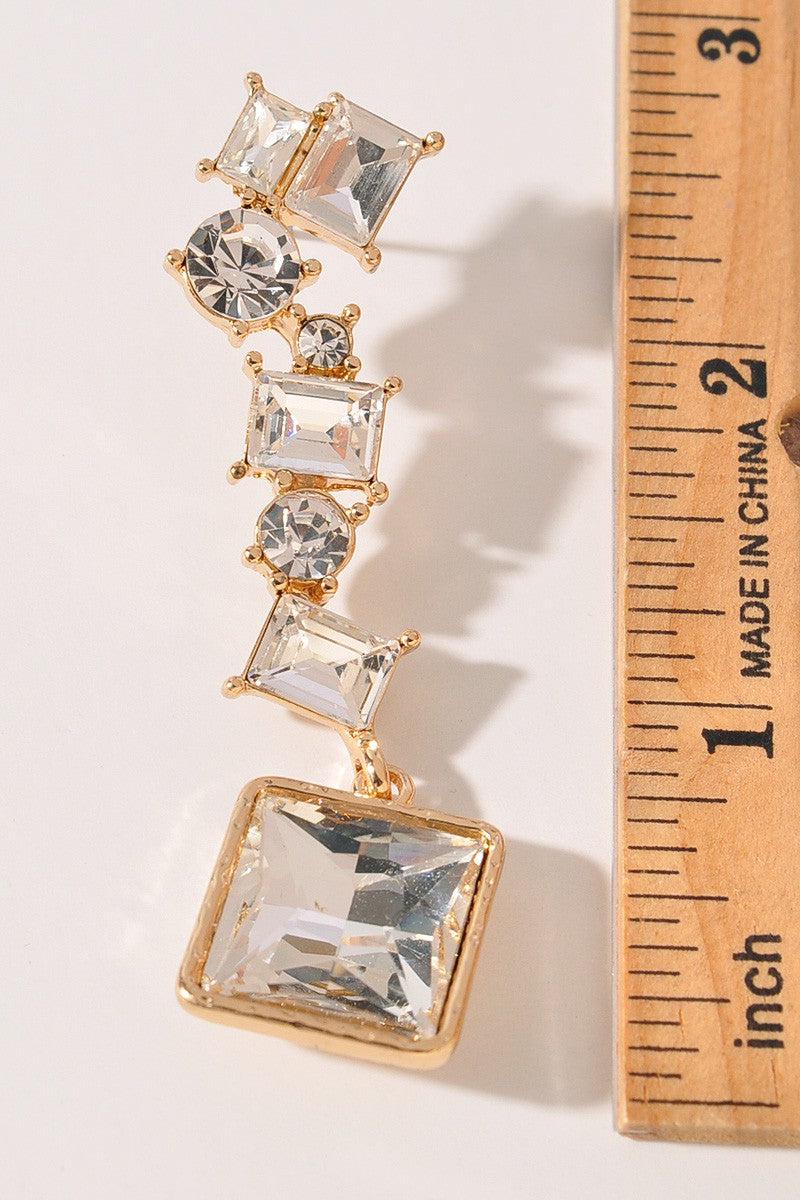 Gold Jeweled Earrings