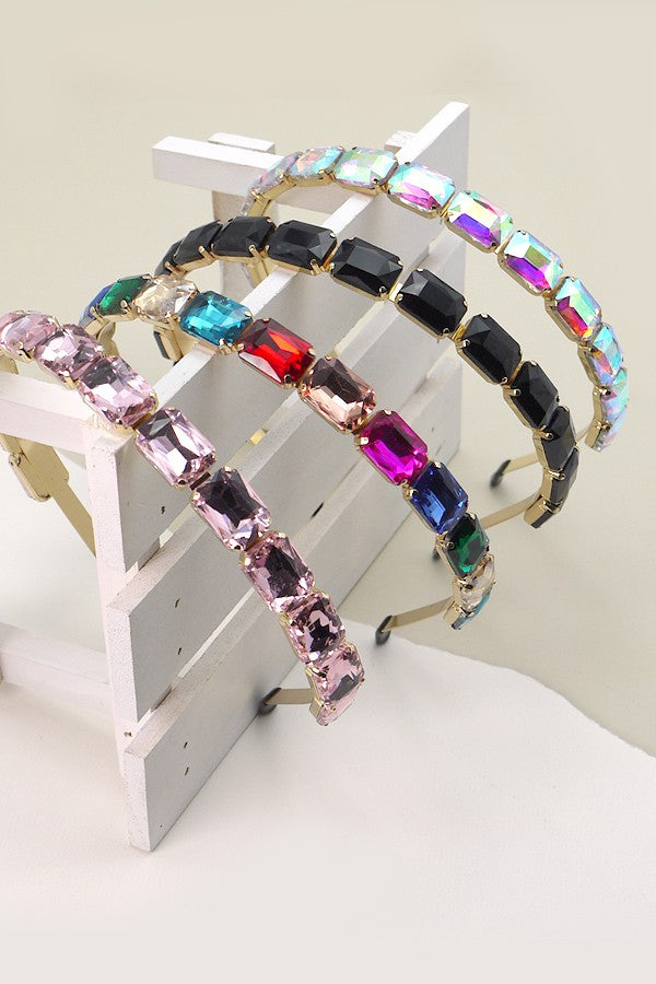 BAROQUE GLASS BEAD JEWELLED EMBELLISHED HAIR BANDS