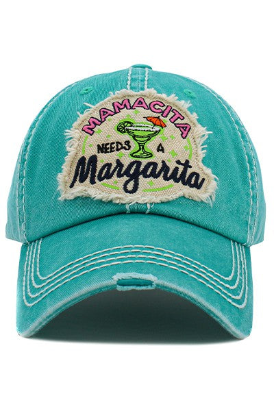 Mamacita Needs a Margarita Turquoise Cap