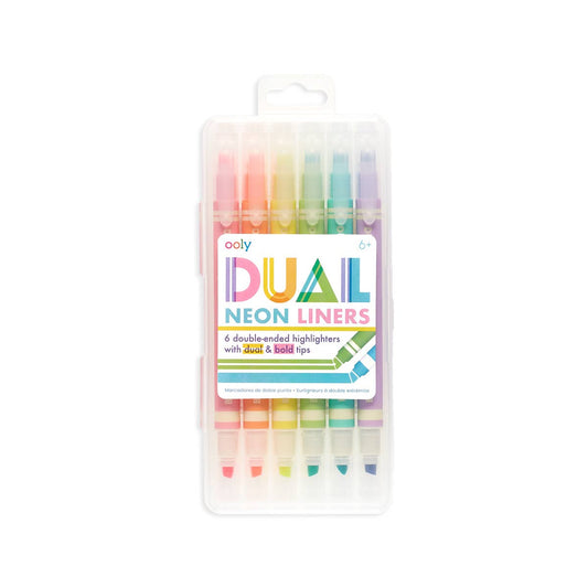 Dual Liner Double-Ended Highlighters (Set of 6)