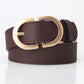 Kay Stylish Vegan Brown Leather 40" Belt
