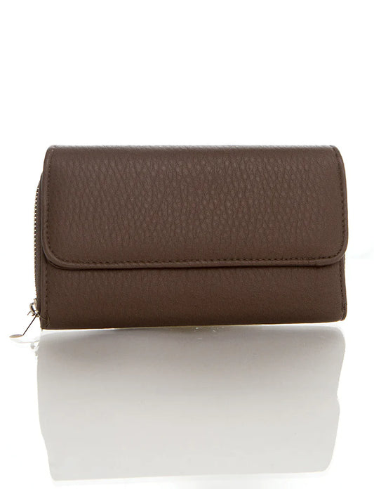 Zip Around Continental Wallet - Grey