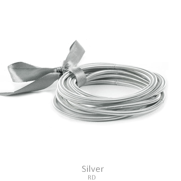 Silver Guitar String Bracelets-20pc