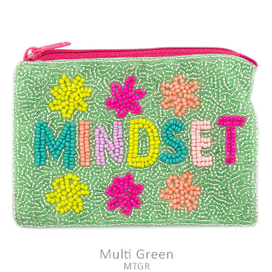 MINDSET Beaded Coin Bag