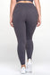 Sumptuous Buttery Soft Charcoal Activewear Leggings with Pockets