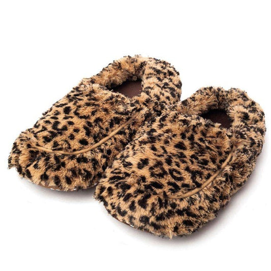 Warmies leopard slippers