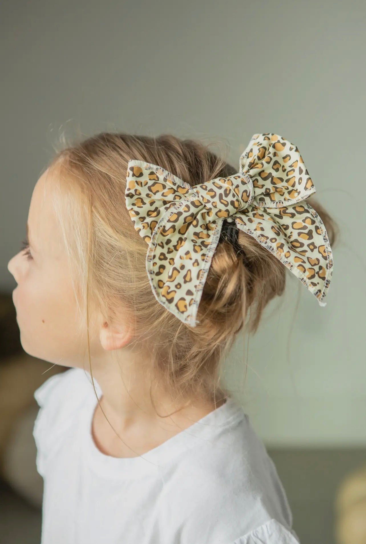 Leopard Hand Tied Bow
